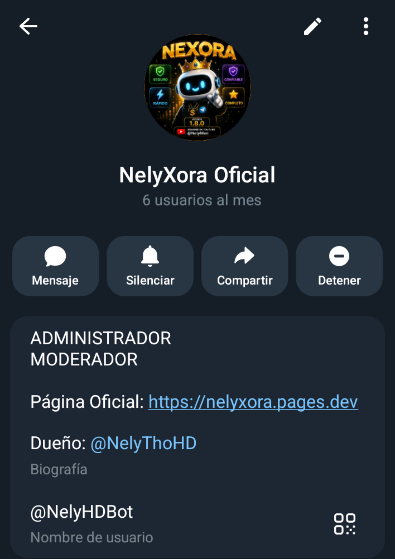 Perfil del bot